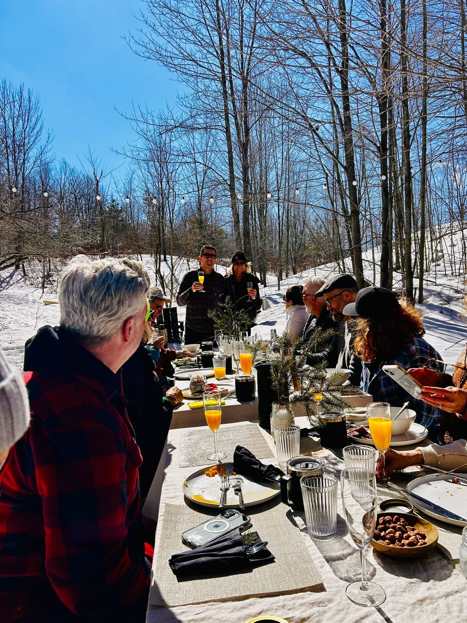 Brunch in the Woods — guests at brunch